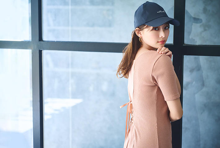 Back lace-up one-piece
